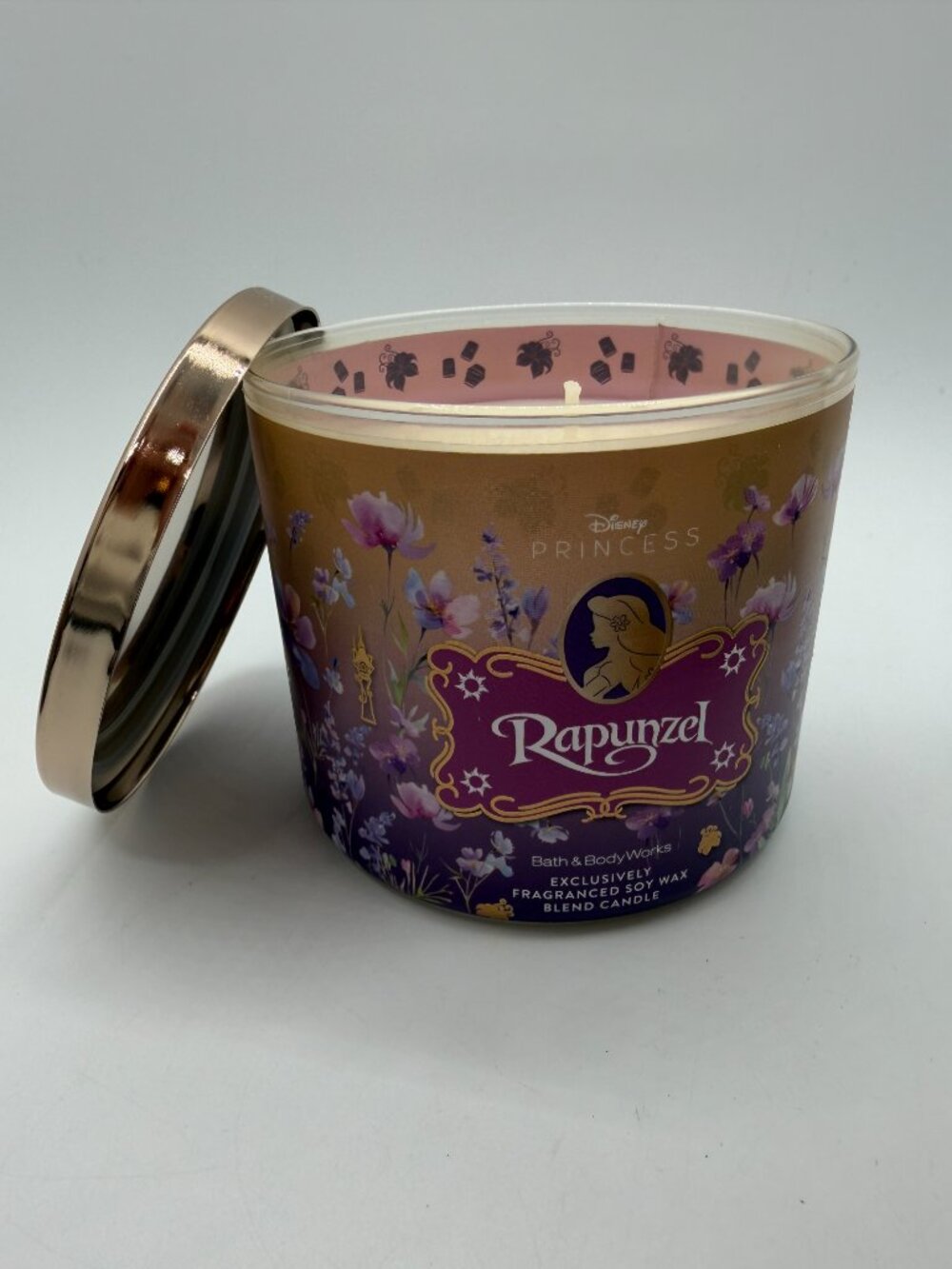 Bath & Body Works Disney Princess Rapunzel 3-Wick Scented Candle 14.5 oz. NEW